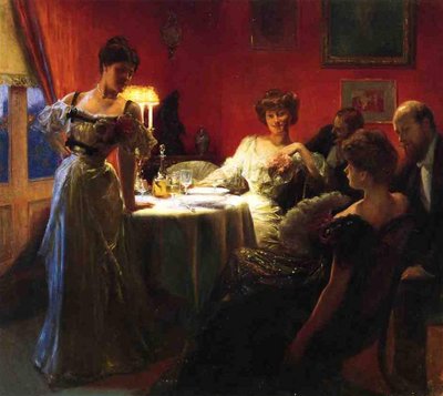A Supper Party by Julius Leblanc Stewart